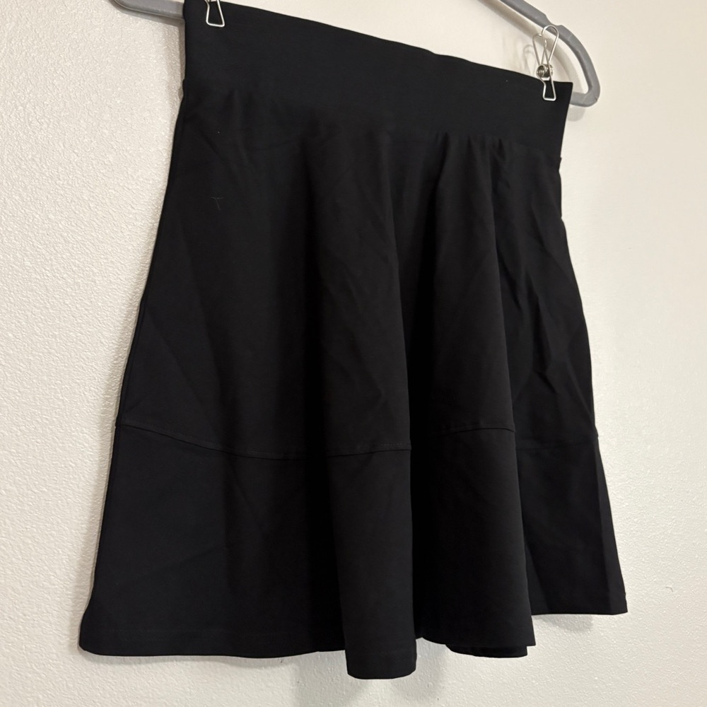Pact Fit & Flare Black Mini Skirt Size S Organic Cotton Flowy Tennis